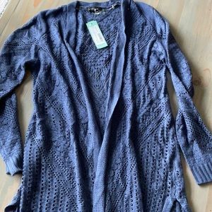 Love Ellie NEW Blue Cardigan Duster